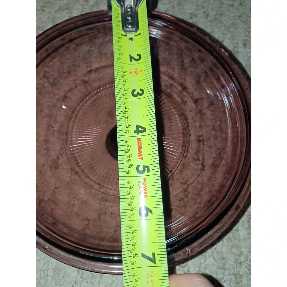Vision Corning Ware Cranberry Pyrex Replacement Lid 7‎ 1/4 Inch V1-5C